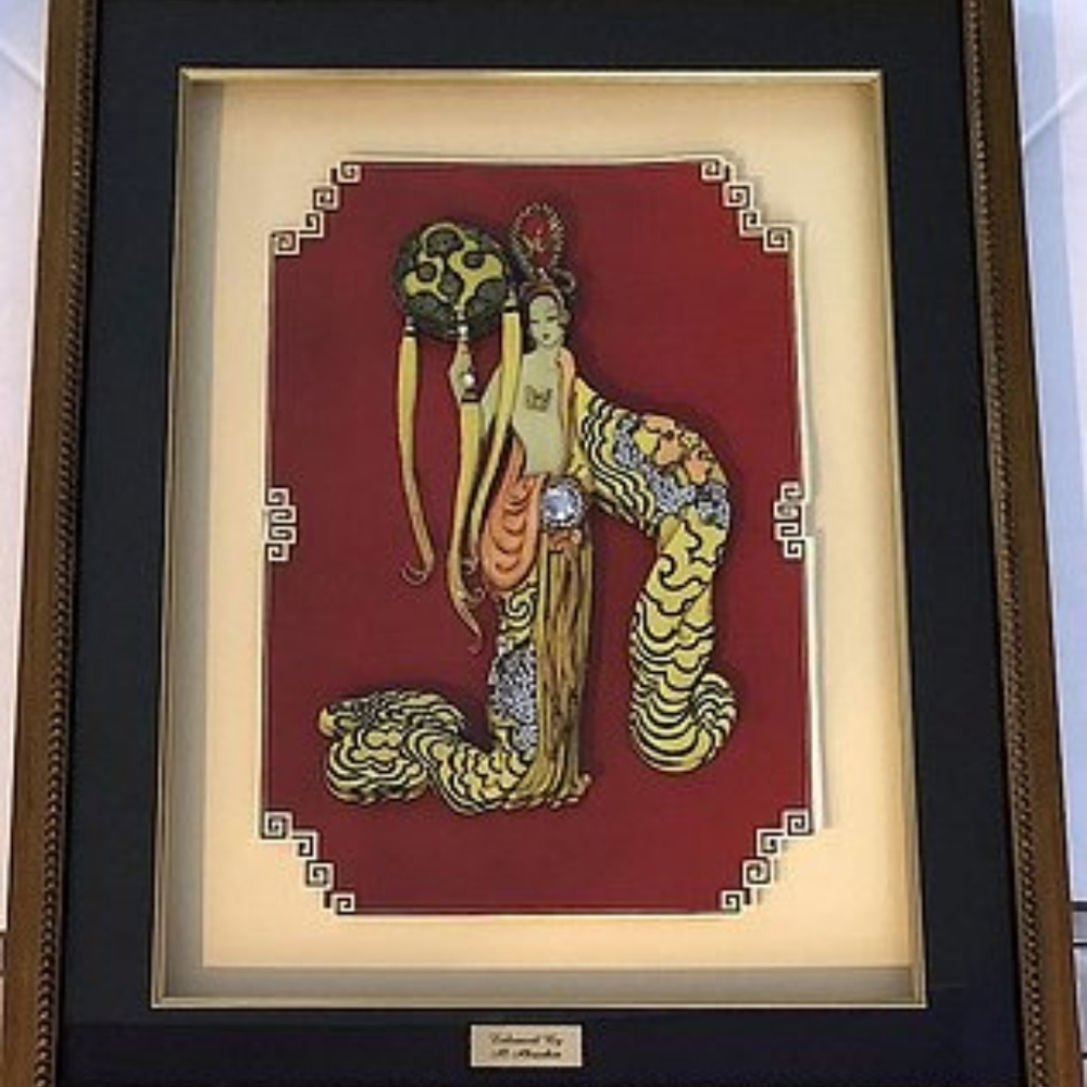 Japanese Woman Wall Art in 3D